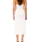 Sanctuary Women's Into The Night Crochet Midi Dress White Size Large