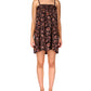 Sanctuary Women's Lakeside Floral Babydoll Dress Brown Size Small