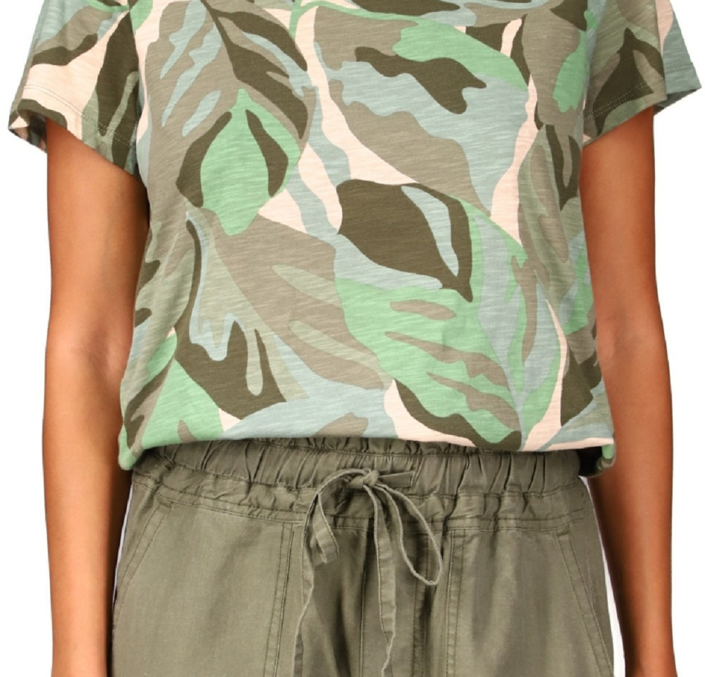 Sanctuary Women's The Perfect Print T-Shirt Green Size Small