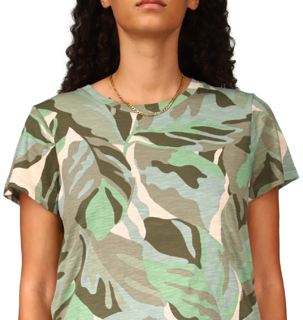 Sanctuary Women's The Perfect Print T-Shirt Green Size Medium