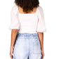 Sanctuary Women's Remix Puff Sleeve Top White