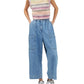 French Connection Women's Kasper Space Dye Stripe Sweater Vest Pink Size Large