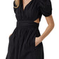 French Connection Women's Rhodes Poplin Minidress Black Size 6
