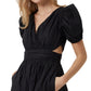 French Connection Women's Rhodes Poplin Minidress Black Size 6