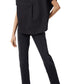 French Connection Women's Cele Rhodes Cotton Blouse Black Size Small