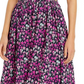 French Connection Women's Floral Cutout Midi Dress Purple Size 4
