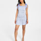 French Connection Women's Doria Peony Print Smock Minidress Blue Size Medium