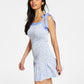 French Connection Women's Doria Peony Print Smock Minidress Blue Size Medium