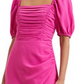French Connection Women's Afina Inu Satin Midi Dress Pink Size M