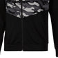 Puma Men's Contrast Camo Full Zip Track Jacket Black Size Large