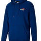 Puma Men's Embroidered Logo Hoodie Blue Size Large