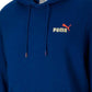 Puma Men's Embroidered Logo Hoodie Blue Size Large
