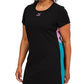 Puma Women's Lava Colorblocked Round Neck Mini Dress Black Size 2X
