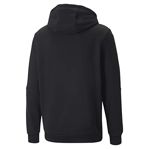 Puma Men's Gold Logo Tape Fleece Sweatshirt Black Size Small
