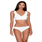 Ralph Lauren Women's Beach Club Solid Ruffle Underwire Bra Top White Size 4