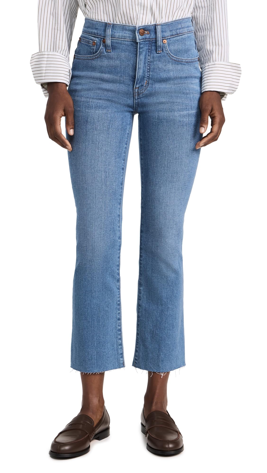 Madewell Women's Cherryville Wash Kick Out Crop Jeans Size 24