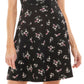Ultra Flirt Junior's Floral Print Mini Dress Black Size Small