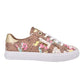 GUESS Women's Loven Low Top Sneaker Brown Size 8.5 M