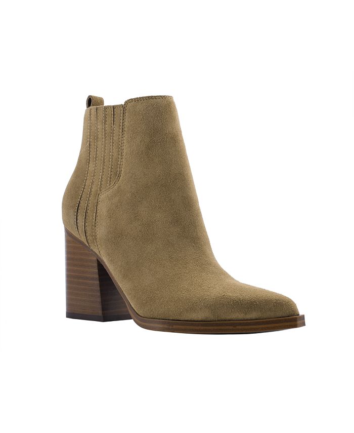 Marc Fisher Women's Matter Block Heel Booties Brown Size 8.5 M