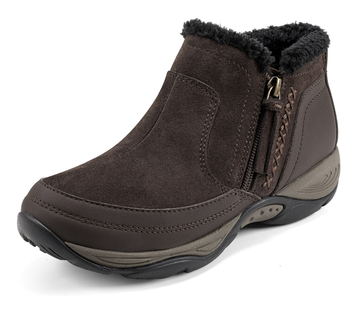 Easy Spirit Women's Epic Water Resistant Ankle Boot Brown Size 8 M