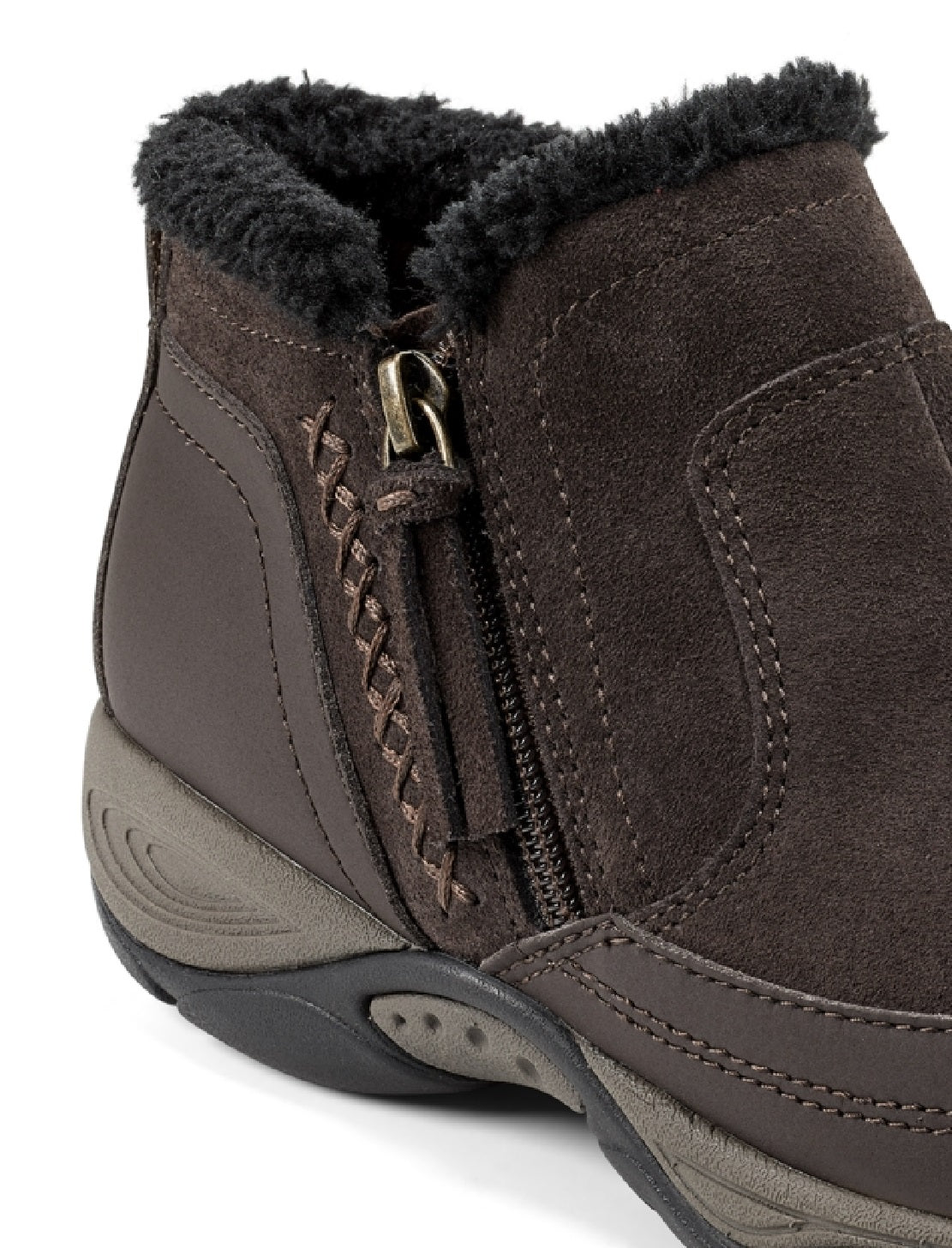 Easy Spirit Women's Epic Water Resistant Ankle Boot Brown Size 8 M