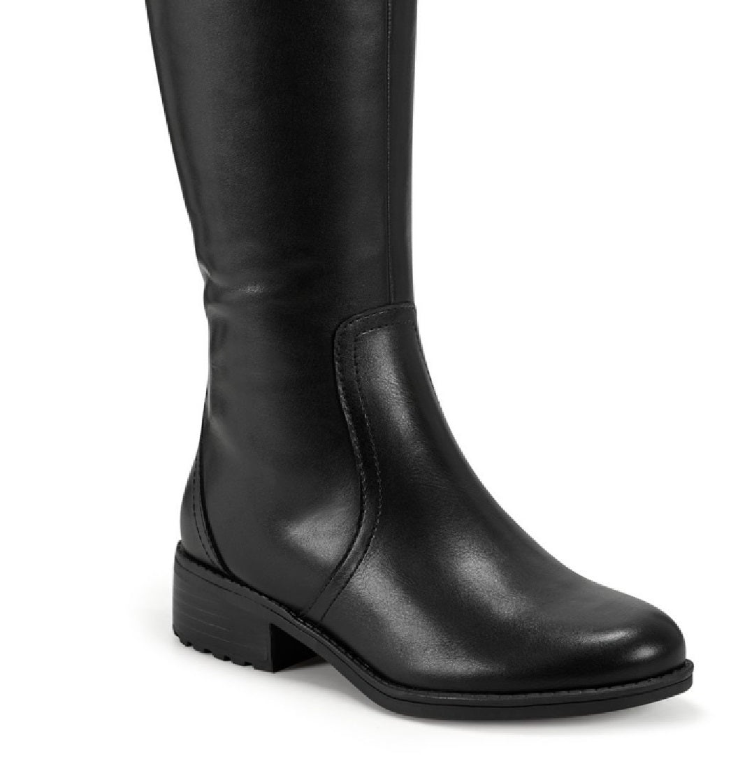 Easy Spirit Women's Rhonda Regular Calf Riding Boots Black Size 8.5 M