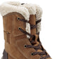 Easy Spirit Women's Norte Water Resistant Faux Fur Lined Boot Brown Size 9.5 W