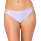 California Waves Junior's Strappy Hipster Bikini Swim Bottom Purple Size Large