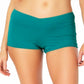 Anne Cole Women's Wrap Front Shorty Swim Bottoms Swimsuit Green Size Medium