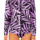 Hurley Women's Mystic Leaves Zip Hooded Pink Size Medium
