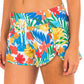 Hurley Junior's Aquas Beach Botanic Board Shorts Swimsuit White Size Medium