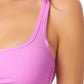 California Waves Women's Junior's Bralette Bikini Top Swimsuit Purple Size XS
