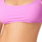 California Waves Junior's Bralette Bikini Top Swimsuit Purple