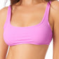 California Waves Junior's Bralette Bikini Top Swimsuit Purple