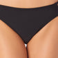 California Waves Junior's Strappy Side Hipster Bikini Bottoms Swimsuit Black