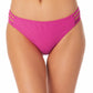 California Waves Junior's Strappy Side Hipster Bikini Bottoms Swimsuit Purple