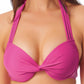 California Waves Junior's Underwire Push Up Bikini Top Purple Size X-Small