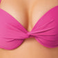 California Waves Junior's Underwire Push Up Bikini Top Purple Size X-Small