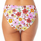 California Waves Junior's Floral Print Hipster Bikini Bottoms Swimsuit White Size X-Small
