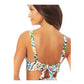 Anne Cole Women's Paisley Print Banded Bralette Bikini Top Swimsuit White Size X-Small