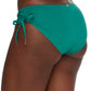 Anne Cole Women's Ruched Side Bikini Bottoms Swimsuit Green Size Medium