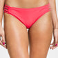 Salt + Cove Junior's Strappy Hipster Bikini Bottoms Swimsuit Red Size Small