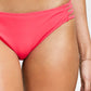 Salt + Cove Junior's Strappy Hipster Bikini Bottoms Swimsuit Red Size Small