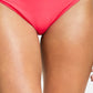 Salt + Cove Junior's Strappy Hipster Bikini Bottoms Swimsuit Red Size Small