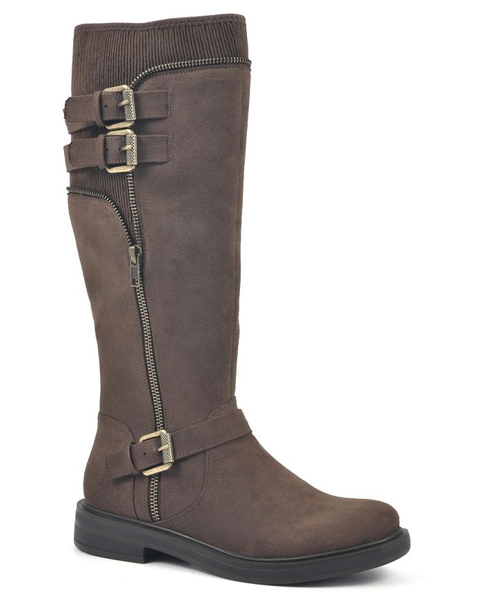 White Mountain Women's Mazed Tall Boots Brown Size 6 M