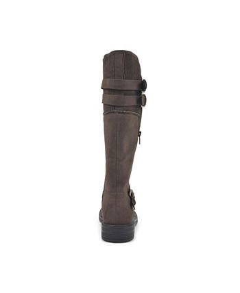 White Mountain Women's Mazed Tall Boots Brown Size 6 M