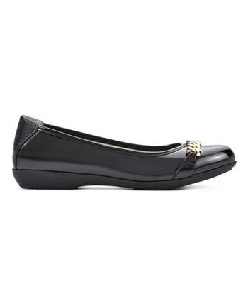 White Mountain Women's Charmed Ballet Flats Black Size 9 M