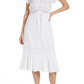 Rails Women's Kiki Tie Front Linen Blend Dress White Size Large