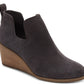 Toms Women's Kallie Wedge Bootie Gray Size 6M