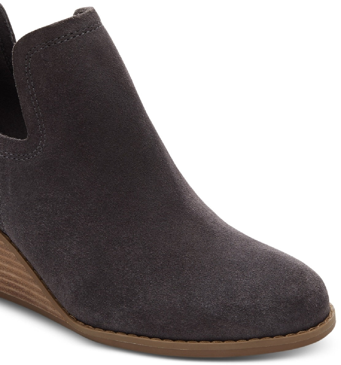 Toms Women's Kallie Wedge Bootie Gray Size 6M